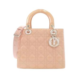 Dior Pre-owned Lady Patent Leather Handbag - Dames - Vintage Handtas - Roze - ONE Size - Vintage
