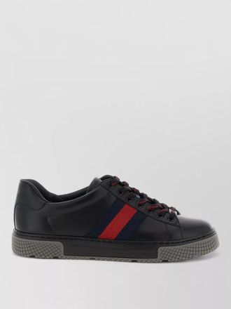 Gucci leather lace-up sneakers