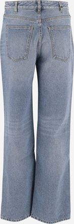 Chlo&eacute; Womens Straight Leg Denim Jeans Cotton; Hemp