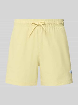 Jack & Jones Jack & Jones Straight Fit Badeshorts mit Logo-Detail Modell Maui in GELB, Gr&ouml;&szlig;e XXL