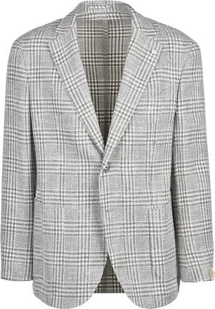 L.B.M. 1911 Round Jacket Mixed Fibers - White/Green