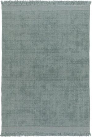 AFK Living Alfombra suave de lana y algodón hecha a mano gris 120 x 170 cm
