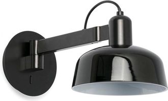 Faro Barcelona Faro tatawin Lámpara de pared Dome negro brillante