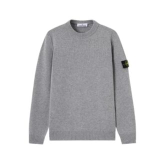 Stone Island Trui met omgekeerde stikseldetails - Heren - Truien - Grijs - Maat: 3XL Wol