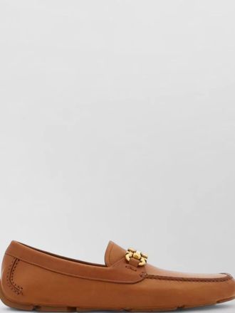 Ferragamo leather boat shoes