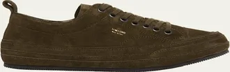 Tom Ford Mens Dean Suede Cap Toe Low-Top Sneakers