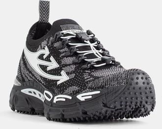 Off-white Mens Baskets Be Right Back Knit Noir - Argent&eacute; Black Sneaker