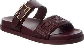 Fendi Fendi Feel Ff Leather Sandal