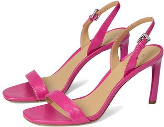 Michael Kors Kasia Heeled Sandal Womens Sandals Wild Berry : 7.5 M, Leather