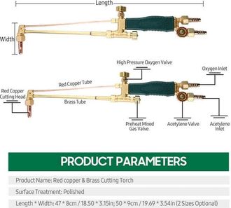 OEM Soplete De Corte De Alta Resistencia, Herramienta De Corte De Ox&iacute;geno Y Acetileno, Para Uso Industrial, Soplete De Soldadura A Gas (cobre Rojo Y Lat&oacute;n