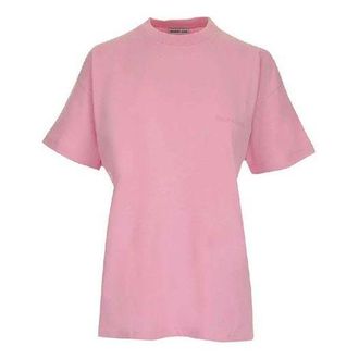 Balenciaga Alphabet Logo Printing Loose Short Sleeve Pink 612965TIVG55700