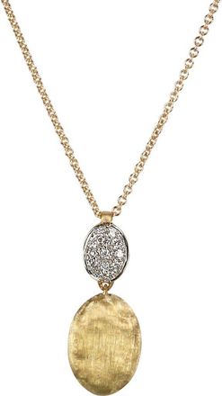 Marco Bicego Siviglia Diamond Pendant Necklace in Yellow Gold at Nordstrom, Size 16.5