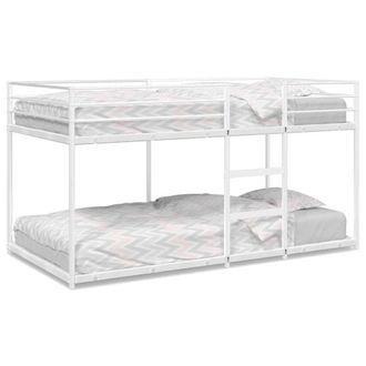 Berkfield Home Bunk Bed without Mattress White 75x190 cm Steel