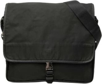 Prada Pre-owned Shoulder Bag - Dames - Vintage Schoudertas - Zwart - ONE Size - Leer - Vintage
