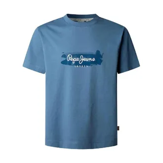Pepe Jeans London T-Shirts, male, Blue, Size: S Pitchon T-Shirt