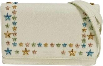 Jimmy Choo London Pre-owned Cross Body Bags, female, Beige, Size: ONE SIZE Pre-owned Shoulder bag