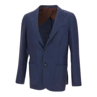 Barba Blazers, male, Blue, Size: XL Lello Blazer