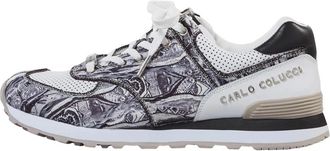 Carlo Colucci Gebreide sneaker - Heren - Sneakers - Grijs - 43 EU - Schoenen