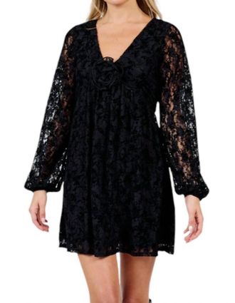 Sadie & Sage At Dusk Mini Dress In Black