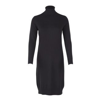 Saint Tropez Zwarte Rollneck Jurk U6801 - Dames - Kleedjes - Zwart - 2XL - Kleedjes