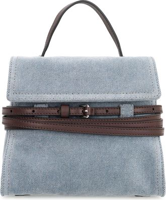 Moschino Tie Me Small Denim Handbag