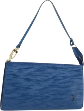 Louis Vuitton Pre-owned Clutches, female, Blue, Size: ONE SIZE Pre-owned Vintage Epi Accessory Pouch