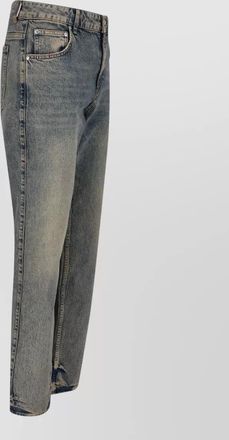 Represent cotton straight-leg jeans