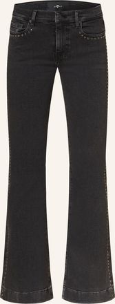 7 For All Mankind Bootcut Jeans Dojo Tailorless Mit Nieten grau