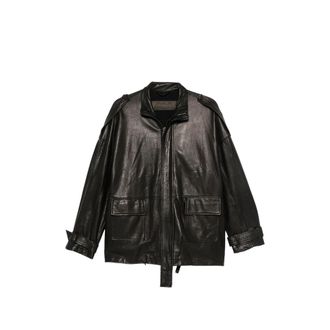 Giorgio Brato Leather Epaulette Jacket