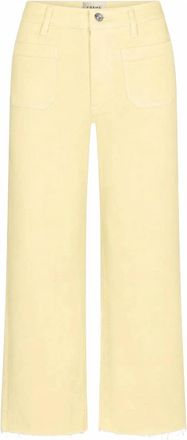 Frame Denim Womens Anchor Pants In Lemon