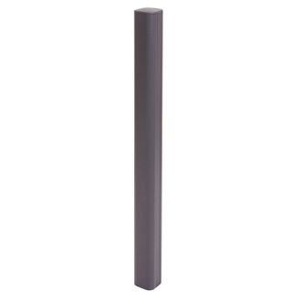 Hhg Poste De Aluminio Sarthe Valla Wpc, Poste De Columna, Sistema Enchufable, 98cm, Gris