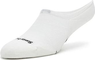 Smartwool Run Targeted Cushion No Show Socks Sock White : LG (Womens Shoe 10-12.5), Merino/Nylon/Spandex