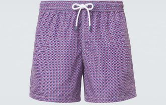 Fedeli Madeira printed swim trunks