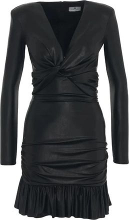 Elisabetta Franchi Korte Jurk - Dames - Korte kleedjes - Zwart - M - Kleedjes