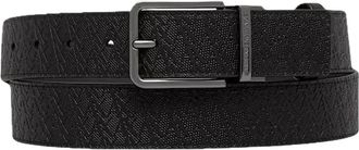 A|X Armani Exchange Omkeerbare riem van kunstleer - Heren - Riemen - Zwart - ONE Size - Leer - Accessoires