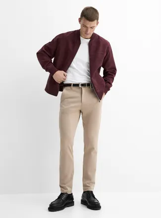 Lindbergh Mens Stretch-knit pant Slim fit