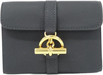 Herm&egrave;s Blue Swift Leather (Pre-Owned)