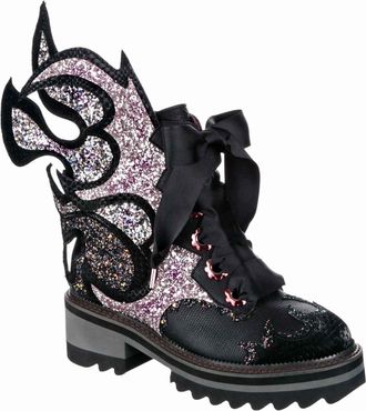 Irregular Choice Fyre Bug Boots, Black Multi, EUR 40 (UK 6.5)