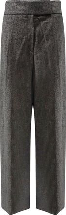 HUGO BOSS Telda Viscose And Virgin Wool Trousers
