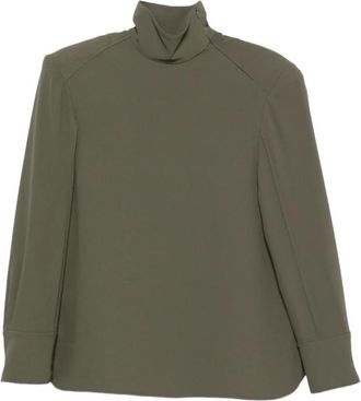 Iro Orbison Top - Dames - Longsleeves - Groen - XS - Tops