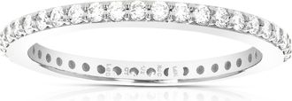Vir Jewels 1/2 cttw Lab Grown Diamond Eternity Ring Wedding Band in 14K White Gold For Women
