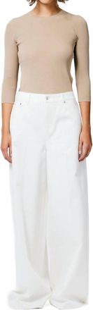 Tibi Denim Murray Jean In White