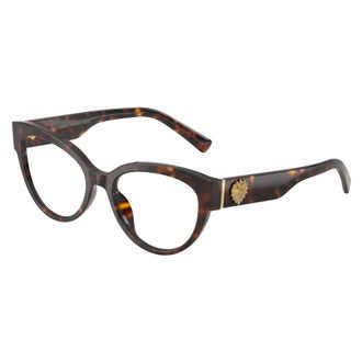 Dolce & Gabbana Glasses, female, Brown, Size: 54 MM Cat Eye Optical Frame