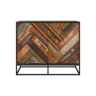 Rendez-Vous D&eacute;co C&oacute;moda de 2 puertas en madera de acacia y madera reciclada