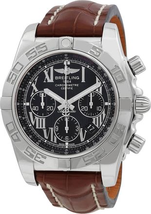 Breitling Chronomat Chronograph Automatic Chronometer Black Dial Mens Watch AB011012/B956.744P.A20D.1