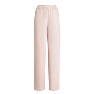 Dolce & Gabbana Trackpants met geborduurd zakdetail - Dames - Broeken - Roze - Maat: M Katoen