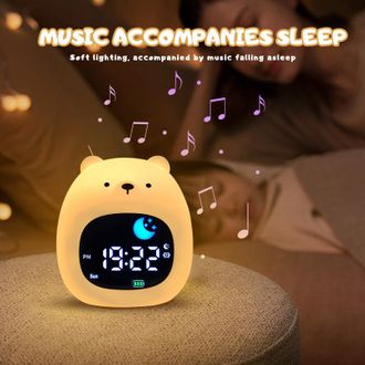 OEM Reloj Despertador Con Luz Nocturna, Recargable Por Usb, Luz Ambiental Relajante Para Ni&ntilde;os - Dise&ntilde;o De Perro
