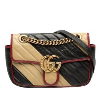 Gucci Pre-owned Shoulder Bags, female, Multicolor, Size: ONE SIZE Pre-owned Quilted Shoulder Bag