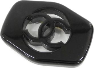 Chanel Pre-owned Jewellery, female, Black, Size: ONE SIZE Pre-owned Elegant Decorative Accent Piece with Intricate Design