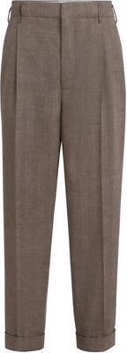 Brunello Cucinelli Chevron trousers in Hazelnut at Nordstrom, Size 48 It